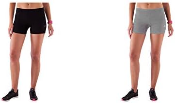 Pepperika Women's Cotton Sports Shorts for Stretchable Gym Yoga Jogging Running Cycling Workout & Pilates Activewear Athletic (Pack of 2)