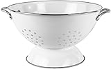 Calypso Basics by Reston Lloyd Powder Coated Enameled Colander, 5 Quart, White
