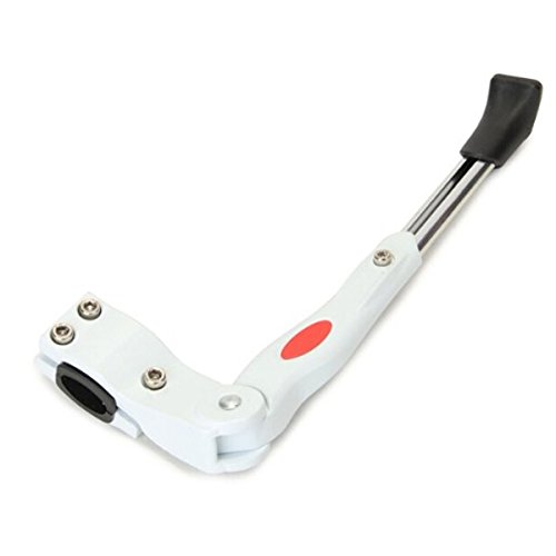 Foxnovo Bicycle Kickstand Adjustable Aluminium Alloy Bike Bicycle Side Stand (White) - Thumbnail 5