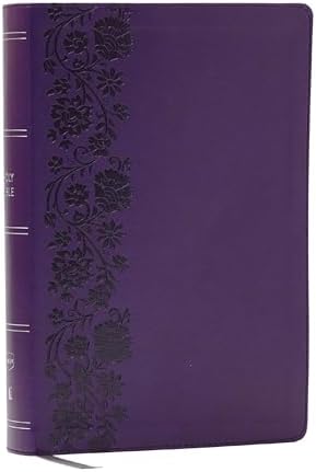 KJV Giant Print End-of-Verse Reference Bible, Purple Leathersoft