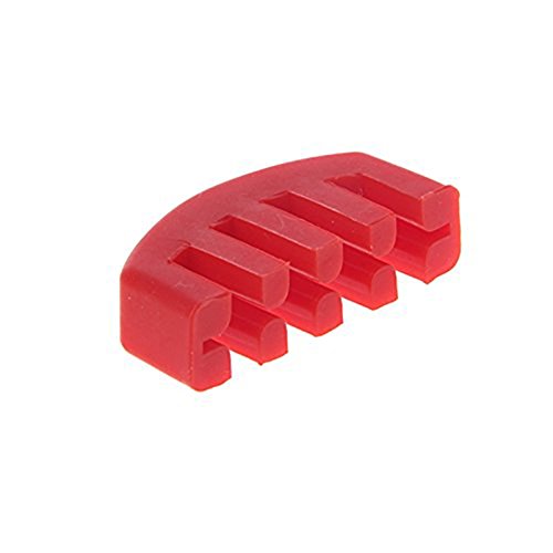 WANDIC 2pcs Violin Mute Rubber Violin Lightweight Practice Mute Combo Claw Style Mute for Violin Red - Thumbnail 2