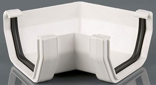 BR058/120W White Brett Martin 120 Degree Angle for 114mm Squarestyle Gutter System