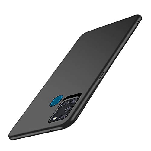 TheGiftKart Protective Sleek Samsung Galaxy A21s Back Cover Case | Soft Silicon Rubberised Matte Cover | Camera Protecti