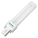 (10 Pack) Sylvania 21277 CF7DS/827/ECO 7-Watt 2700K 2-Pin Single Tube Compact Fluorescent Lamp