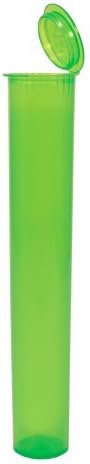 Doob Tube 116mm Pre-Roll Squeeze Pop Top Container King Size 4" Cones Green (100 Pack)