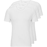 BOSS Men's Logo Embroidered Cotton Tee 3 Pack