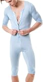 N2N - L14 -Super Soft and Sexy Men's Onezee- Mocha, Blue or Silver