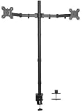 VIVO Dual Monitor Stand Up Desk Mount Extra Tall 39 inch Pole | Fully Adjustable Stand for up to 27 inch Screens (STAND-V012)