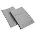 SGI King Pillowcase Size Silky Soft & Smooth Egyptian Cotton 600 Thread Count Pillowcase Light Grey Solid, Long Staple & Breathable, Easy to wash, Pack of 2