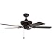 Honeywell Springhill 44-Inch Ceiling Fan with 3 Sunset Shade Lights, Five Reversible Cimarron/Ironwood Blades, Oil-Rubbed Bronze