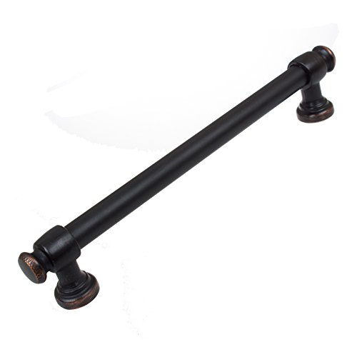 GlideRite Hardware6.25 inch CC 4361-160-ORB-10 Modern Solid Steel Euro Cabinet Bar Pulls, 10 Pack, 6.25", Oil Rubbed Bronze Finish