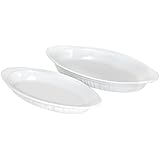 CorningWare French White 2-Piece Au Gratin Set