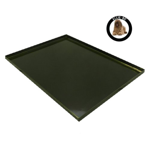 Ellie-Bo Replacement Black Galvanised Metal Tray for 30 inch Medium Dog Cage Crate