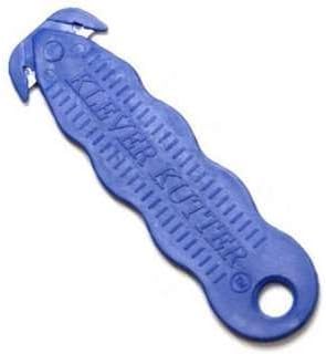 Klever Kutter KCJ-1B Safety Box Cutter, 5 Count, Blue by Klever Kutter
