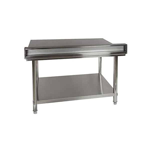 Edelstahl Arbeitstisch Tisch 120x60 cm hygienisch fÃ¼r Gastronomie GroÃkÃ¼che KÃ¼che – Bild 3