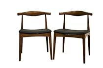 Sonore Solid Wood Mid-Century Style Dining Chair, Set of 2