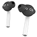 AhaStyle 3 Pairs Earbuds Cover Anti-Slip Ear Tips Silicone Compatible with Apple AirPods 2 & 1 or EarPods-【Not Fit in The Charging Case】(3 Pairs Small, Black)