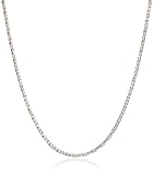 Sterling Silver 1.2mm Sparkle Chain Necklace, 16