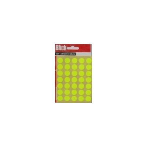 Blick RS00475 13mm Fluo Label Bag - Yellow
