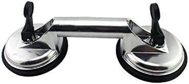 Splendid Mart Double Handle Professional Heavy Duty Aluminum Suction Cup Plate for Lifting/Pulling Glass