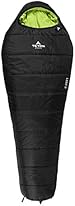 TETON Sports LEEF 0&deg;F/-18&deg;C Ultralight Microfiber Mummy Sleeping Bag 220 X 86 cm, Black