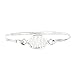 LGU Sterling Silver Polished Engravable Oval Bangle Bracelet for Infant or Small Toddler