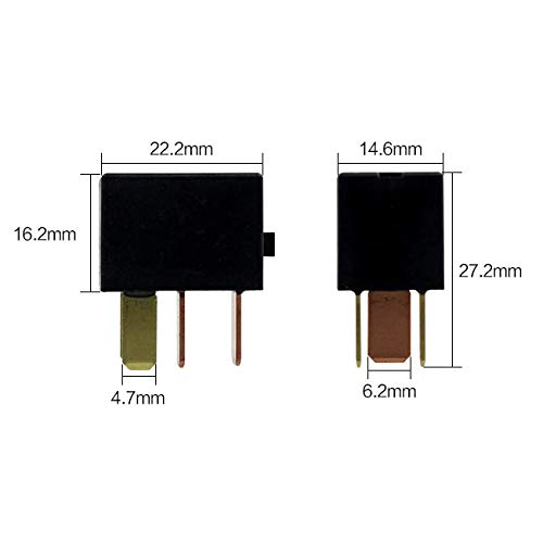 AC Relay Micro Iso 4 Pin 12V G8HL-H71 for Honda Accord Civic Crosstour CR-V CR-Z Element Insight Odyssey Acura TL TSX MDX 39794-SDA-A03 39794-SDA-A05 RY1224-2 Pack