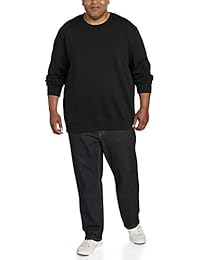 Sudadera de felpa con cuello redondo Big & Tall para hombre de   Essentials ajustada por DXL