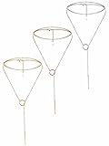 FIBO STEEL 3-8Pcs Layered Y Necklace for Women Girls Long Gothic Sexy Pendant Necklace Set Gold-tone