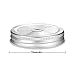 Honoson 20 Pcs Regular Mouth Mason Jar Straw Lids 2.7 Inch Metal Stainless Steel Mason Jar Drinking Lids with Straw Hole Leak Proof for Baby Shower DIY Gift(Silver)