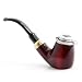 Mr. Brog Full Bent Smoking Tobacco Pipe - Model No: 21 Old Army Mahogany - Pear Wood Roots - Hand Made primary
