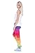 PINK PLOT Basic Printed Leggings Patterned High Elasticity Pants for Women Girls One Size-Fit XS-L Triangles Rainbow M