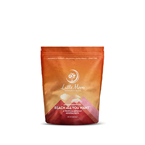 Little Moon Essentials Tropical Getaway Mineral Bath Salt, Beach All You Want, 4 oz.