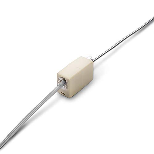 THE CIMPLE CO - Phone Line Cord 25 Feet - Modular Telephone Extension Cord 25 Feet - 2 Conductor (2 pin, 1 line) Cable - Works Great with FAX, AIO, and Other Machines - Grey - Thumbnail 3