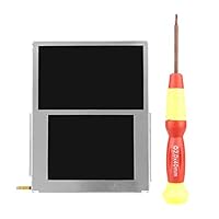 Tangxi New OEM Original Replacement Screen for Nintendo 2DS TOP & Bottom LCD Upper Lower Screen Add Screwdriver