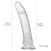 G Spot Realistic Jelly Dildo with Strong Suction Cup Flexible Penis Harness Compatible Anal Adult Sex Toys for Women Clear