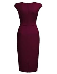 AISIZE Wowen 1950 Vestido de cóctel con cuello de novia