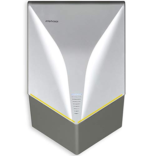 interhasa! Automatic Hand air Dryer, Hand Dryer, Powerful 1000W, Dry Hands in 6s, Low Noise 60 dB, ABS Material, for Home or Commercial Bathrooms, Hotel, Restaurant(Grey, 110V)
