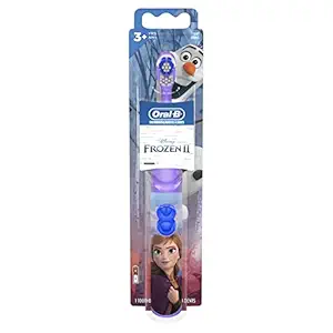 Oral-B Kids Battery Power Electric Toothbrush Featuring Disney's Frozen for Children and Toddlers age 3+, Soft (Characters May Vary)