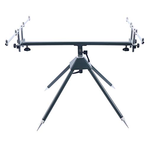 Fishing Equipment Aluminium Angelhalter Rutenständer Rutenauflagen Rutenhalter Angeln Mit Teleskopfüßen Für 4 Ruten…