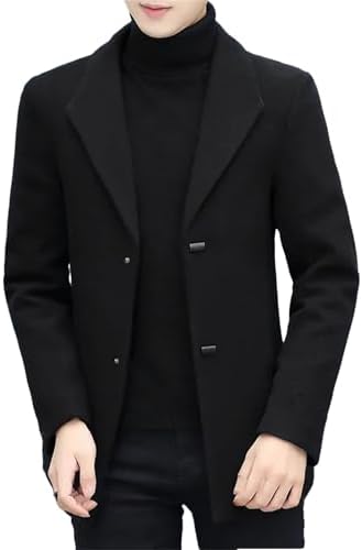 Kenneth Cole New York Wool Peacoat Navy Large at Amazon Men's