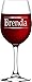 Personalized Engraved Wine Glass with Any text, Handmade Custom Wine Glass with Stem, WG04