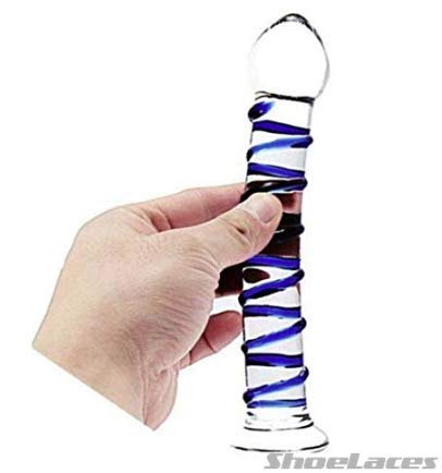 ShoeLaces Clear Soft Spiral Glass Smooth Waterproof Realistic Toy for Women, Men Or Couples
