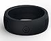 BONDWELL Silicone Wedding Ring for Men (Black) Safe, Durable Mens Rubber Wedding Band for Active Athletic Male Life, Military, Fitness, Work & Workout (Size 10)
