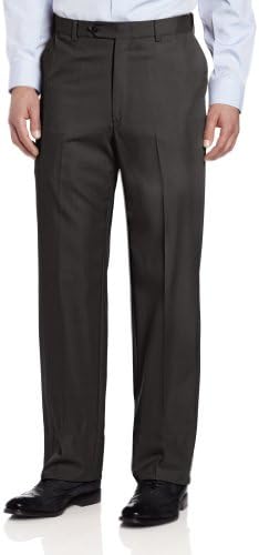 Ascott Browne Men's Expander Flat Front Pant, Grey, 29