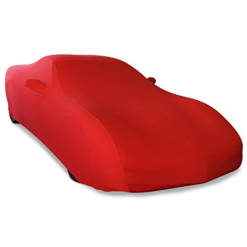 1997-2004 C5 Corvette Indoor Ultraguard Stretch Satin Car Cover (Red)