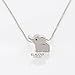 ELBLUVF 18k Plated Stainless Steel Zircon Stone Elephant Animal Lucky Elephant Necklace For Women Jewelry