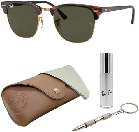 Ray-Ban RB3016 CLUBMASTER レイバン ケース付き Amazon.com: Ray-Ban RB3016 Square Shape Non-Polarized Sunglasses