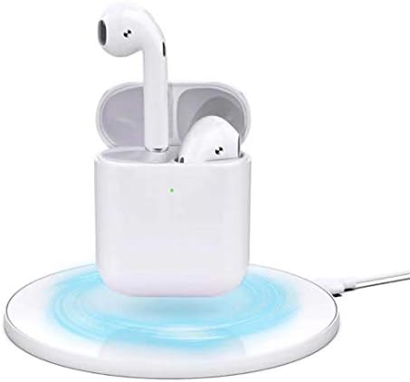 Wireless Earbuds Bluetooth Headphones with Wireless Charging Case (Latest Model) for airpods white