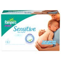 Pampers wipes Sensitive 2x refill 128 128's (037000195078)